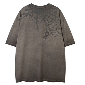 Acid Wash Oversized 100% Cotton Anti-Wrinkle Men's <b>T</b>-Shirts High Quality Wholesale Short Sleeve Supplier From Pakistan - Product Image 3