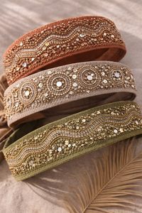 Pinkweave Fashion Accessories Woman's Ethnic Beaded Eco-Friendly Recycled Handmade Boho Wide <b>Elastic</b> Waistband Colorful Belt - Product Image 6