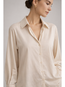 เสื้อผู้หญิง PB&ZA คอลเลคชั่นฤดูใบไม้ผลิ 2025 สไตล์ชิค แฟชั่นใหม่ เนื้อผ้าไหมพรม เสื้อสไตล์วินเทจ แขนยาว เสื้อชีฟองลำลอง - Product Image 6