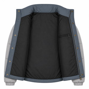 Chaqueta de Invierno Personalizada para Hombre, Gruesa y Aislante, Estilo Urbano, de Poliéster, con Ribete Reflectante y Bloques de Color, Directo de Fábrica - Product Image 5