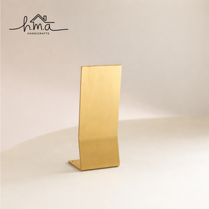 Porta Tarjetas Minimalista de Latón, Soporte Metálico para Tarjetas de Visita, Portafotos de Escritorio, Soporte para Notas, Exhibidor de Tarjetas para Mesa de Oficina - Product Image 3