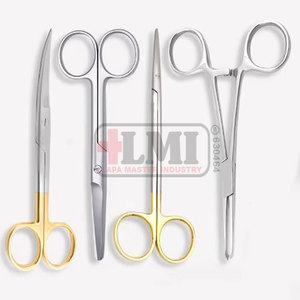Juego de Instrumentos Básicos para Cirugía General y Apendicectomía, Caja de Acero Inoxidable Pulido, Manual Médico Profesional, No Estéril, Reutilizable - Product Image 4