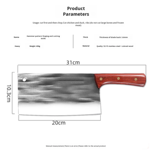 Couteau à viande de cuisine LEGACY BLADES, artisanal, écologique, moderne, en acier Damas, tranchant comme un rasoir, manche en bois, passe au lave-vaisselle - Product Image 2