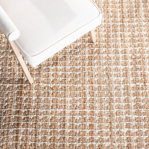 พรมปอกระเจาผ้าใยธรรมชาติที่มีลวดลายนามธรรมอุปกรณ์ตกแต่งบ้านคุณภาพระดับพรีเมียม - Product Image 2