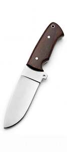 Couteau utilitaire d'extérieur à lame fixe en acier inoxydable, spécialement conçu, avec manche en bois personnalisé, qualité DIY, OEM disponible - Product Image 4