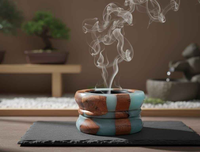 Brûleur de Bakhoor Islamique Artisanal Écologique en Bois et Résine Premium Personnalisable pour la Maison et la Mosquée – Parfum du Ramadan