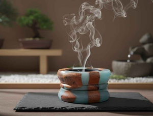 Brûleur de Bakhoor Islamique Artisanal en Bois et Résine de Qualité Supérieure, Idéal pour le Parfum de la Maison et de la Mosquée pendant le Ramadan PAR MULTI CRAFT - Product Image 4