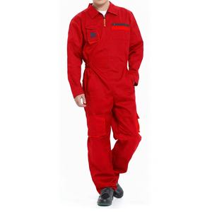 Combinaison de travail en coton durable pour hommes et femmes - Couleur et logo personnalisés - Fusion sans couture pour le soudage, la réparation automobile, les mécaniciens - Product Image 3