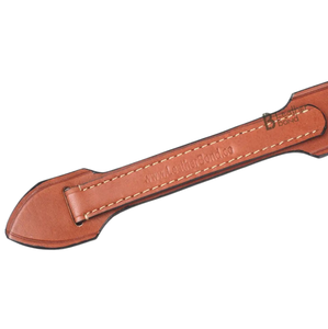 Pagaie en cuir avec long manche, design cousu marron, taille et couleur personnalisables, multifonction pour un contrôle précis - Product Image 2