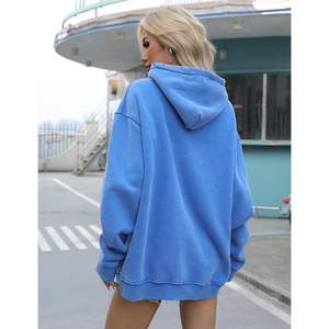 2025 femmes lavage à l'acide sweat à capuche surdimensionné Vintage poids lourd polaire coton sweat Streetwear à la mode sweats à capuche - Product Image 3