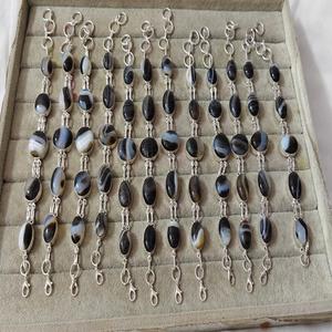 Pulsera Sulemani de Calidad Superior con Cuentas de Aguamarina, Técnica de Tallado, Hermosas Piedras Preciosas de Cuarzo/Ágata/Piedra Natural - Product Image 1