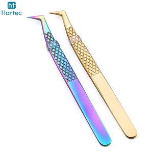 In Multi Colors Application Tool Multi Shapes & Purposes Grafted Tweezers Non-Slip Grip Lash Extension Tweezers For Volume - Product Image 2