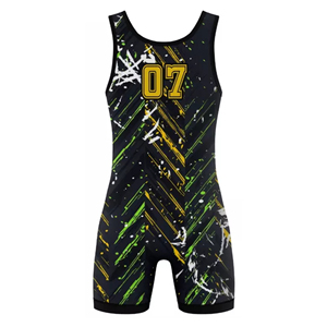 <b>Men's</b> Plus Size Printed Tank Top O-Neck Casual Wear Sublimation Design Black Yellow Green Pattern Knitted Polyester - Product Image 2