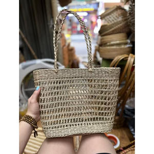 Panier de pique-nique multifonctionnel écologique moderne Vietchoice, panier en rotin tissé, sac à main pour transporter les courses, panier de courses, extérieur - Product Image 4