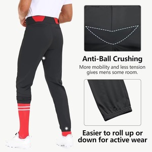 Pantalons de baseball pour hommes de haute qualité, respirants, grandes tailles, vente en gros, logo et design personnalisés, pantalons de baseball pour hommes les plus vendus - Product Image 4