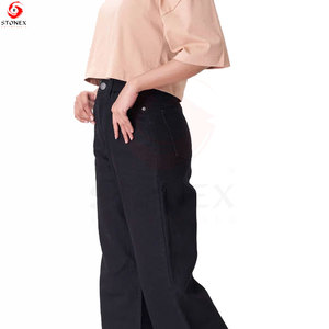 Women's Boxy <b>Crop</b> <b>Top</b> T-Shirt Regular Fit Premium Cotton Short Sleeve Breathable Eco-Friendly Fashion Tee for Casual Wear Custom - Product Image 3