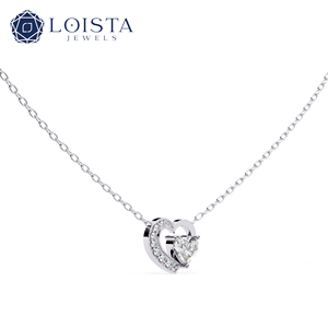 CVD <b>D</b> Color VVS1 Lab Grown Diamond Pendant Round Heart 14K 18K Women Gold Jewelry IGI Lab Diamond <b>Necklace</b> - Product Image 1