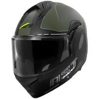 Nouveau casque Astone Helmets RV6 VANTAGE rabattable en vert mat/blanc, matériau ABS, garantie 1 an, équipement pour motards