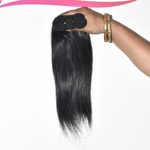 Extensiones de Cabello Humano Virgen Natural Liso Negro Remy con Cutícula Alineada Doble Trama Suave y Sedoso al por Mayor - Product Image 6