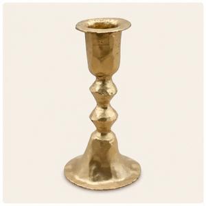 Handcrafted Hammered Gold <b>Brass</b> Taper Candle Holder Luxury Antique Metallic <b>Candlestick</b> Stand for Wedding Centerpieces - Product Image 5