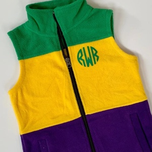 Logo personnalisé Mardi Gras Fleece Vest pour Mardi Gras Apparel - Product Image 5
