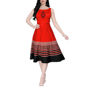 Vestidos elegantes de estilo occidental moderno, vestidos de estilo occidental de tela suave, vestidos de estilo occidental a la moda. - Product Image 4