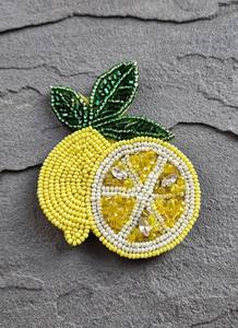 Broche brodée à la main MD HANDICRAFTS, perles, design personnalisé, service de création d'échantillons, mode florale de luxe - Product Image 4