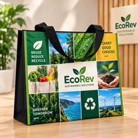 Sac fourre-tout réutilisable en non-tissé avec logo personnalisé, sac de shopping promotionnel pour entreprise, sac à main écologique en non-tissé