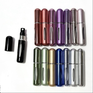 Atomiseur de parfum rechargeable 5 ml, mini vaporisateur de <span class=keywords><strong>voyage</strong></span> portable en aluminium, couleur personnalisée, flacon vide pour liquides cosmétiques, anti-fuite - Product Image 1