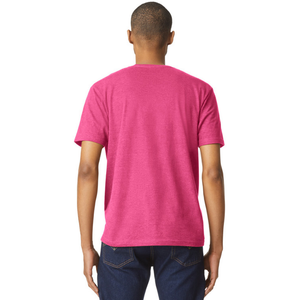 เสื้อยืดผู้ชายสีชมพูพิงค์มิสต์ CVC ผ้าคอตตอนผสมเนื้อนุ่ม คอกลม แขนสั้น ระบายอากาศได้ดี เหมาะสำหรับใส่ทุกวัน รับสั่งทำ - Product Image 2