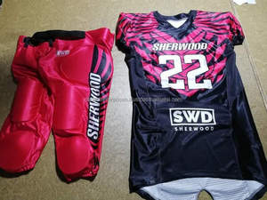 High Quality Breathable Quick Dry Classical American Football Jerseys Uniform Sets Customizable Sublimated Spandex/Cotton Plus - Product Image 2