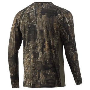 Men's Long Sleeve Camouflage Hunting Shirt Breathable Polyester Outdoor Top Spring Wear - Product Image 4