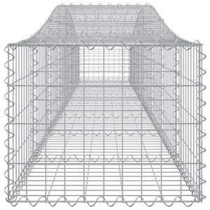 Ensemble de 2 paniers en acier galvanisé argenté, paniers gabions - Product Image 5