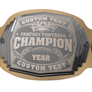 Cinturón de Campeonato de Fútbol Personalizado, Cinturón de Premio Deportivo con Texto y Año Personalizados para Ganadores de Ligas de Ficción - Product Image 2