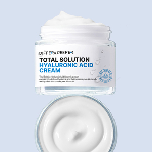 Differ&Deeper Total <b>Solution</b> Hyaluronic Acid Cream 70ml Deep Hydration Face Moisturizer Dewy Skin K-Beauty Korean <b>Derma</b> Skincare - Product Image 6