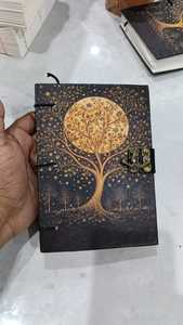 Cuaderno de Cuero Certificado de 7.5 Pulgadas con Impresión UV Personalizada, Encuadernación Cosida, Edición de Regalo, 120 Hojas - Product Image 2