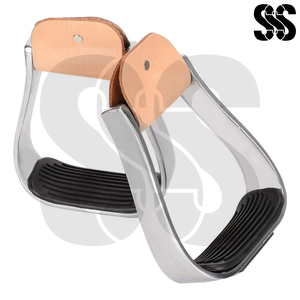 Estribos de Equitación Western de Acero Cromado Inoxidable, Equipo Ecuestre Duradero SHER SONS SPORTS SSS-WS-4201 - Product Image 3