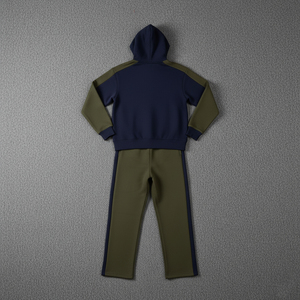 Survêtement Homme Personnalisable en Gros – Ensemble de Sport Confortable en Polaire à Capuche, Coupe Oversize, Deux Pièces pour Entraînement et Course à Pied - Product Image 4
