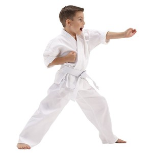 <b>Cheap</b> Wholesale Custom High Quality V-neck Karate Uniform Children Martial Arts Training Wear Print Logo Sets - Product Image 1