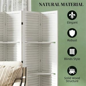 White Space-Saving 6 <b>Room</b> <b>Dividers</b> and Privacy Screen - Product Image 2