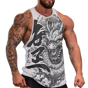 Camiseta sin mangas para hombre, ajustada, para gimnasio, entrenamiento, fitness, transpirable, ecológica, de secado rápido, informal. - Product Image 1