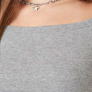 New Arrival Top Trending Women Wear Sexy Fit <b>Drop</b> Shoulder Tank Tops for Women Cropped Top T-Shirts - Product Image 6