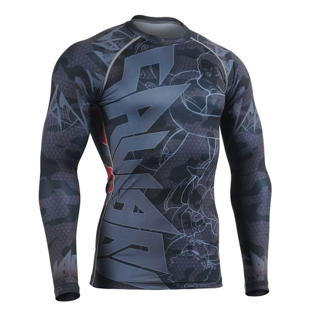 Custom Compression Shirt Rash Guard with Sublimation Print Logo Branding and Personalized Team Designs