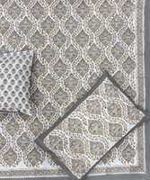 Parure de lit en coton brossé imprimé à la main avec motif floral, textile de maison, draps imprimés, achat direct du fournisseur