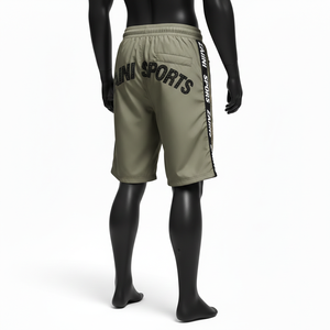 Men Windbreaker <b>Shorts</b> 120 GSM Lightweight Woven Polyester Olive Breathable Laser Cut Panels Custom Logo men's <b>shorts</b> Quick Dry - Product Image 5