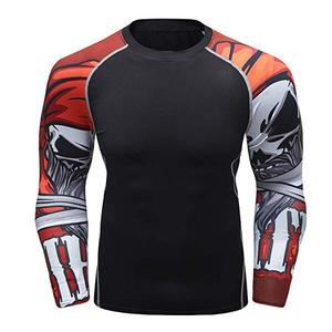 Maillots de sport personnalisés en gros pour Jiu Jitsu, Fitness, Natation, MMA, BJJ, Rashguard, Rash Vest, à manches courtes imprimées pour hommes - Product Image 3
