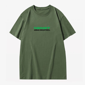 Mens Yellow Custom Printed T Shirt Cotton Casual Crewneck Tee Shirt Short Sleeve Graphic Top Streetwear Apparel - Product Image 2