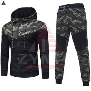 เสื้อฮู้ดซิปแบบใหม่ กางเกงจ็อกกิ้งสั่งทำได้ เสื้อผ้าผู้ชาย ชุดฝึกซ้อมผ้าฝ้าย ชุดวอร์มผู้ชาย ชุดออกกำลังกายผู้ชาย - Product Image 4