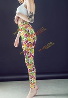 Leggings Capri Taille Mi-Haute pour Femme, Pantalon de Yoga Taille Haute avec Poche, Anti-Bactérien, Protection UV, Style Club Sexy