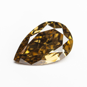 Diamant naturel fantaisie jaune taille poire cultivé en laboratoire certifié IGI, pierre libre pour la fabrication de bijoux - Product Image 5